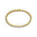 Parte di Me Santa Maria della Base bracelet en argent sterling 925 plaqué or avec pierres de zircone