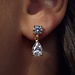 Parte di Me Ponte Vecchio Sienna boucles d'oreilles pendantes en argent sterling 925 plaqué or avec pierre de zircone