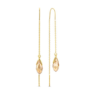 Parte di Me La Sirena Ombrone 925 sterling silver gold plated drop earrings