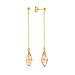 Parte di Me La Sirena Ombrone 925 sterling silver gold plated drop earrings with 14 karat gold plating