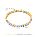 Parte di Me Cento Luci Mila 925 sterling zilveren gold plated armband met zirkonia