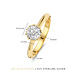 Parte di Me Cento Luci Rosia 925 sterling zilveren gold plated ring met zirkonia steen