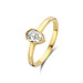 Parte di Me Cento Luci Natale 925 sterling zilveren gold plated ring met preciosa kristal