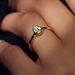 Parte di Me Cento Luci Natale 925 Sterling Silber vergoldete Ring mit Preziose Kristall