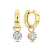 Parte di Me Sorprendimi 925 sterling zilveren gold plated oorbellen set met zirkonia steentjes