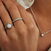 Parte di Me Brioso Cortona Bella anello in argento sterling 925 con perla d'acqua dolce