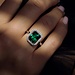 Parte di Me Mia Colore Verdi 925 sterling silver ring with green zirconia stone