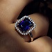 Parte di Me Mia Colore Azure 925 Sterling Silber Ring mit blauem Zirkonia Stein