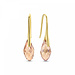 Parte di Me Sorprendimi 925 sterling silver gold plated necklace and drop earrings gift set with 14 karat gold plating