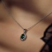 Parte di Me Mia Colore Verdi collana in argento sterling 925 con pietra zircone verde