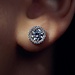 Parte di Me Ponte Vecchio Dalia 925 sterling silver ear studs with zirconia stones