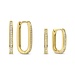 Parte di Me Sorprendimi 925 sterling silver gold plated earrings set