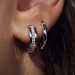 Parte di Me Sorprendimi paire de boucles d'oreilles en argent sterling 925 avec pierres de zircon