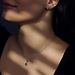 Parte di Me Sorprendimi coffret cadeau collier et clous d'oreilles en argent sterling 925 avec pierres de zircon vert