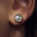 Parte di Me Brioso Cortona Dara clous d'oreilles en argent sterling 925 plaqué or avec nacre