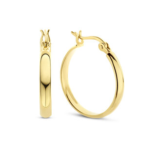 Parte di Me Bibbiena Poppi Casentino 925 sterling silver gold plated hoop earrings