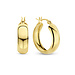 Parte di Me Bibbiena Poppi Casentino 925 sterling silver gold plated hoop earrings