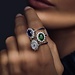 Parte di Me Mia Colore Verdi 925 sterling sølv ring med grøn zirconia sten