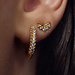 Parte di Me Sorprendimi 925 sterling silver gold plated earrings set with zirconia stones