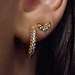 Parte di Me Sorprendimi paire de boucles d'oreilles en argent sterling 925 plaqué or et oxyde de zirconium