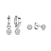 Parte di Me Sorprendimi 925 sterling silver set of 2 pairs of earrings and jewellery box