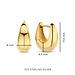 Parte di Me Bibbiena Poppi Casentino 925 sterling silver gold plated hoop earrings