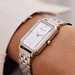 Parte di Me Orologio rectangular ladies watch silver coloured and mother of pearl