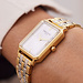 Parte di Me Orologio rectangular ladies watch gold and silver coloured