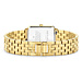 Parte di Me Orologio rectangular ladies watch gold coloured and mother of pearl