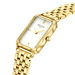 Parte di Me Orologio rectangular ladies watch gold coloured and mother of pearl
