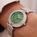 Parte di Me Orologio round ladies watch silver coloured and green