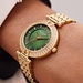 Parte di Me Orologio rond dameshorloge goudkleurig en groen