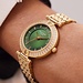 Parte di Me Orologio round ladies watch gold coloured and green