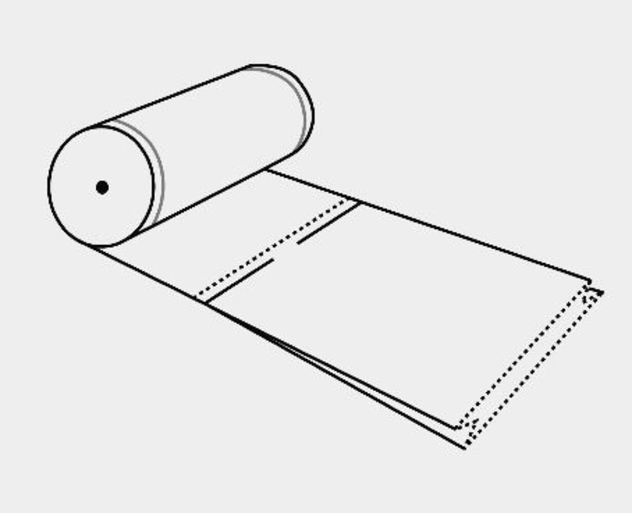 Mevo Geperforeerd – 60 + (2 × 5) cm x 90 cm – 500 stuks