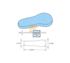 CO.M.E.L Elektrisch verwarmde strijkvorm (peer) met hoes CO.M.E.L Elektrisch verwarmde strijkvorm (peer) met hoes