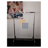 Firma-Gezels Kledingrek op wielen – groot model – 150 + 2×32 cm Firma-Gezels Kledingrek op wielen – groot model – 150 + 2×32 cm