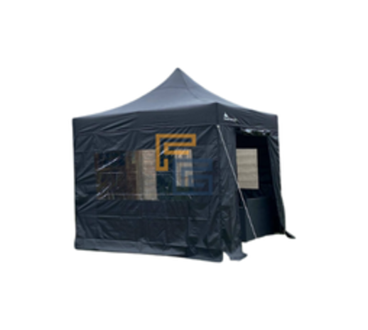 Zwarte partytent 3x3m Zwarte partytent 3x3m