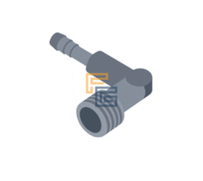 CO.M.E.L Koppeling 6 mm x 1/4" – voor aansluiting strijkbout en bochtstuk CO.M.E.L Koppeling 6 mm x 1/4" – voor aansluiting strijkbout en bochtstuk