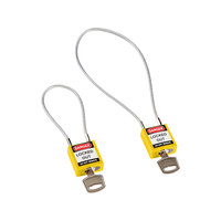 thumb-Sicherheitsschloss mit Nylon-Gehäuse & Kabelbügel-4