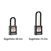 Brady Hochsicherheitsschloss Nylonummanteltes Aluminiumschlöss