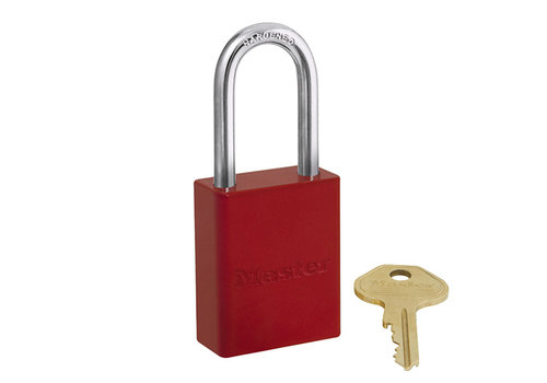 Eloxiertes Alu-Schloss mit Stahlbügel S110x 