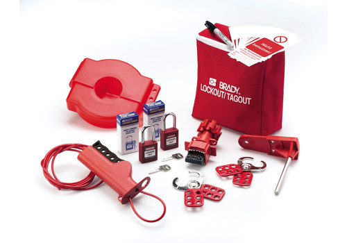 Kleines Lockout-Set für Ventile, komplett (Brady) 