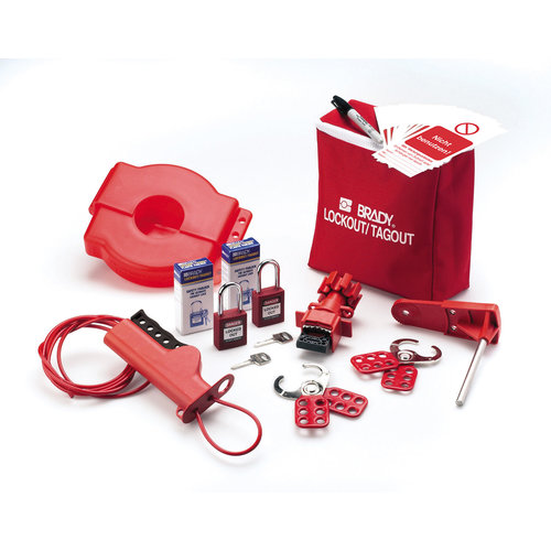Kleines Lockout-Set für Ventile, komplett (Brady) 