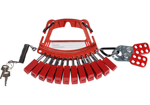 Träger für Sicherheitsschlösser und Anhänger Set 