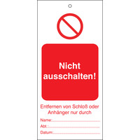 thumb-Anhänger Nicht ausschalten! Tagout LoTo | Brady-1