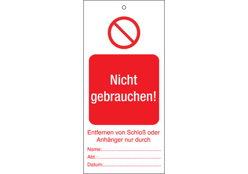 Anhänger - Nicht gebrauchen! 