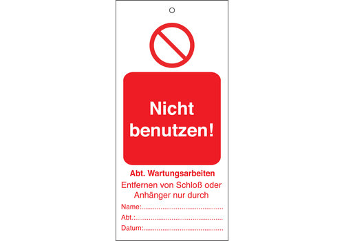 Anhänger - Nicht benutzen! Wartungsarbeiten 