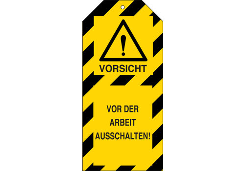 Anhänger - Vor der Arbeit ausschalten! 