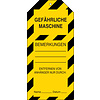 Brady Anhänger Gefährliche Maschine – Tagout gelb (Brady)