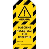 thumb-Anhänger - Gefahr! Maschine abgestellt für Reparatur-1
